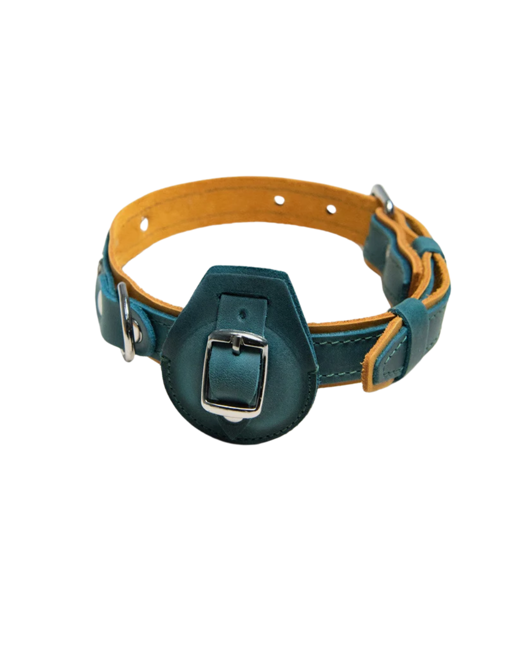 Handmade Leather Cat Collar: Adjustable Pet Safety Collar with Buckle