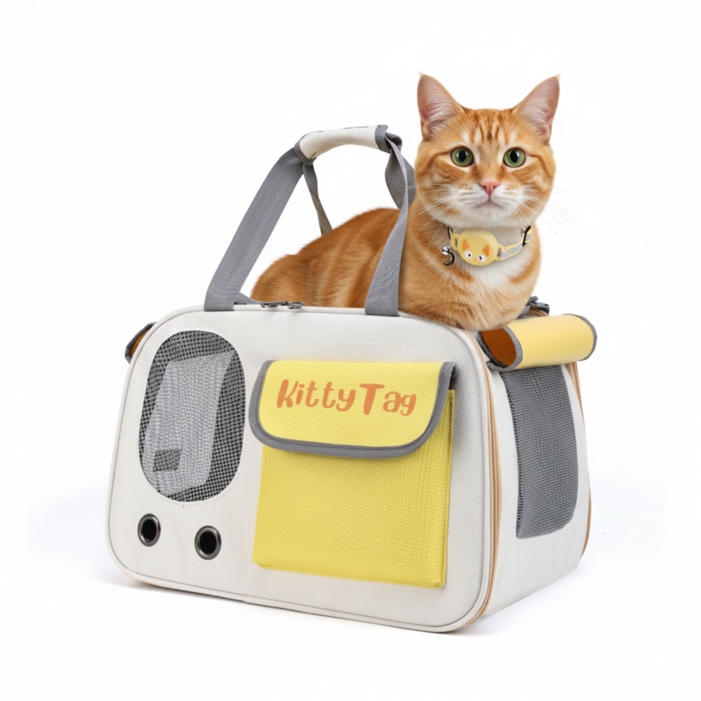 Yellow Foldable Pet Travel Bag