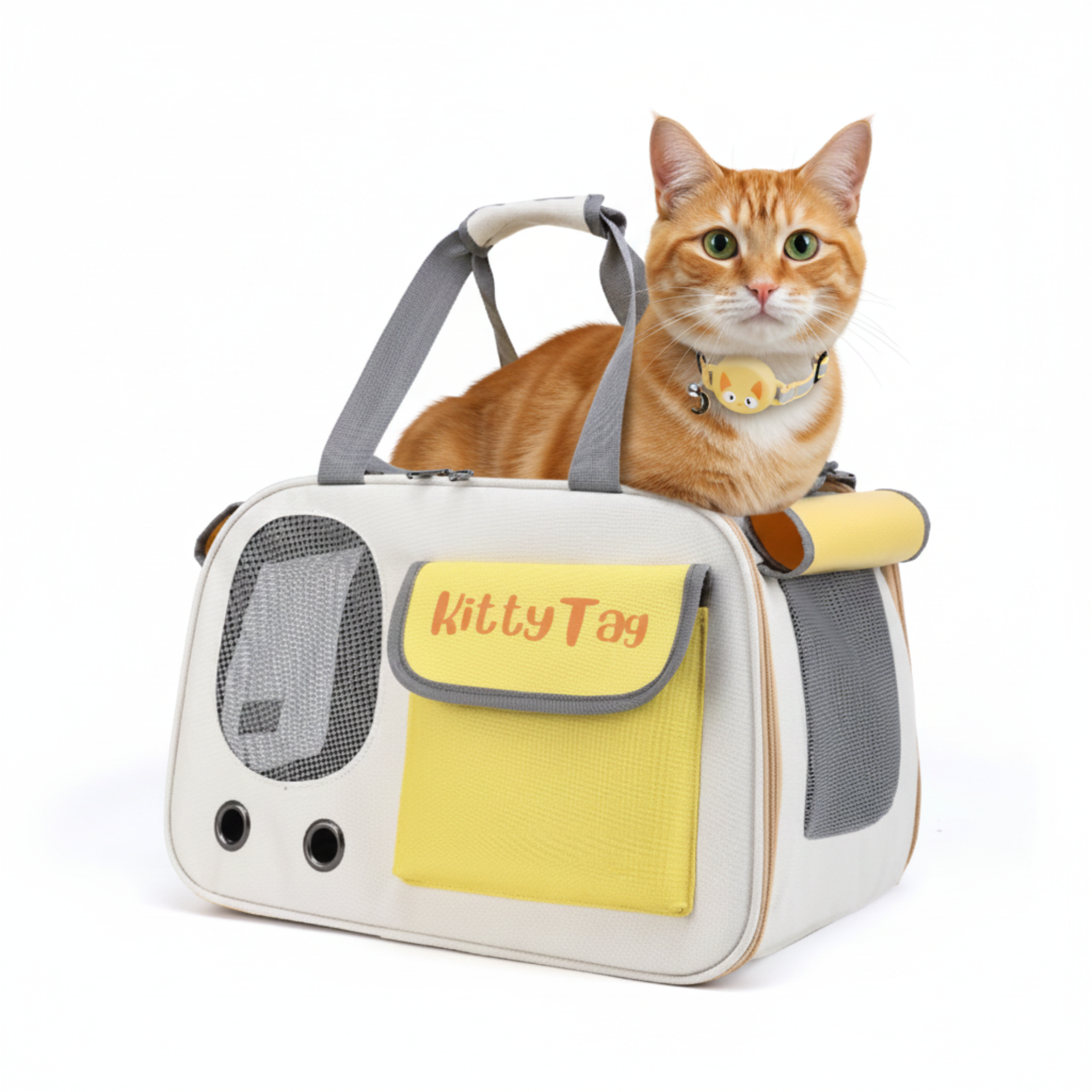 Yellow Foldable Pet Travel Bag