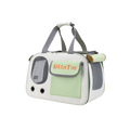 Yellow foldable pet travel bag with breathable mesh and padded interior — KittyTag airline-friendly carrier — view 10