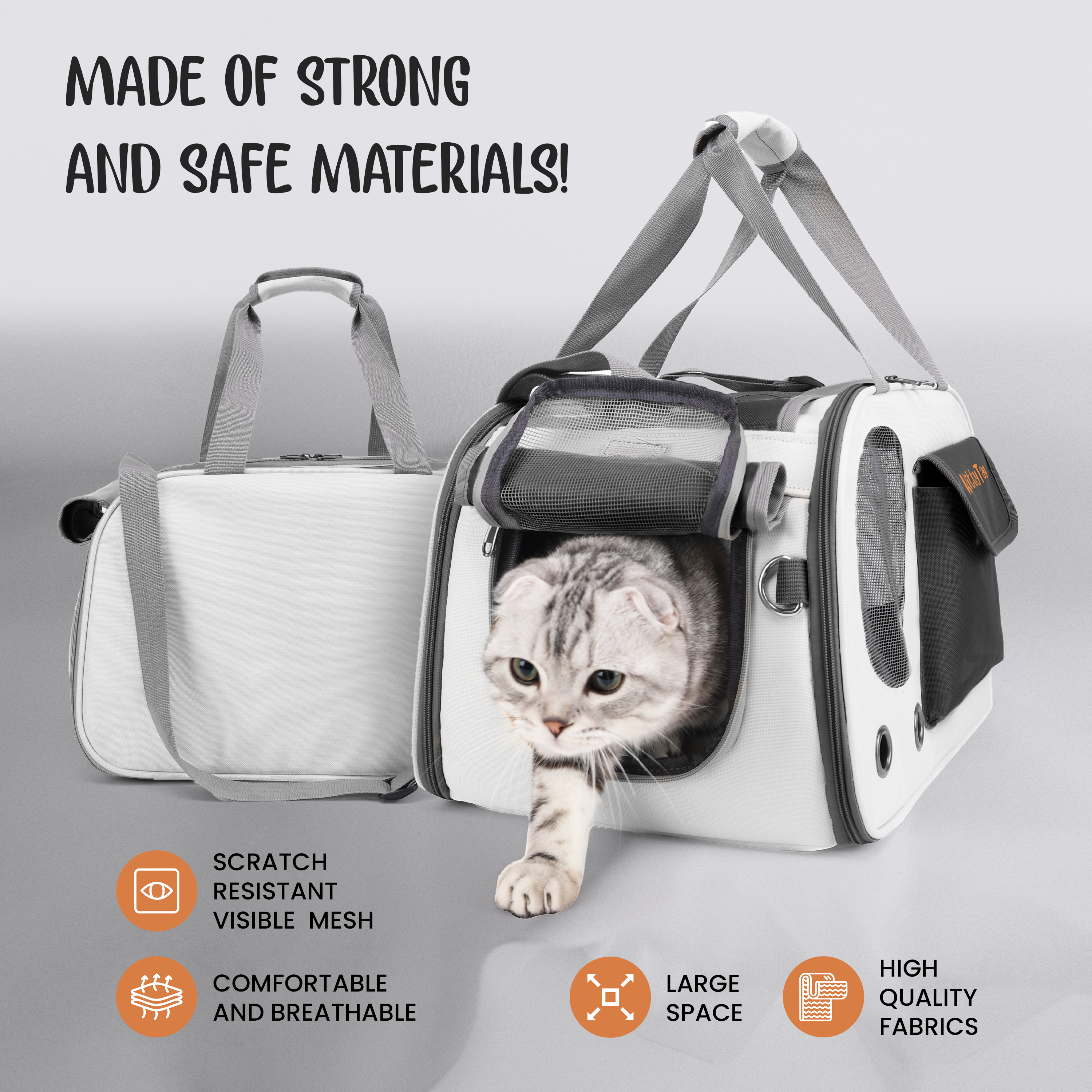 Black Foldable Pet Travel Bag
