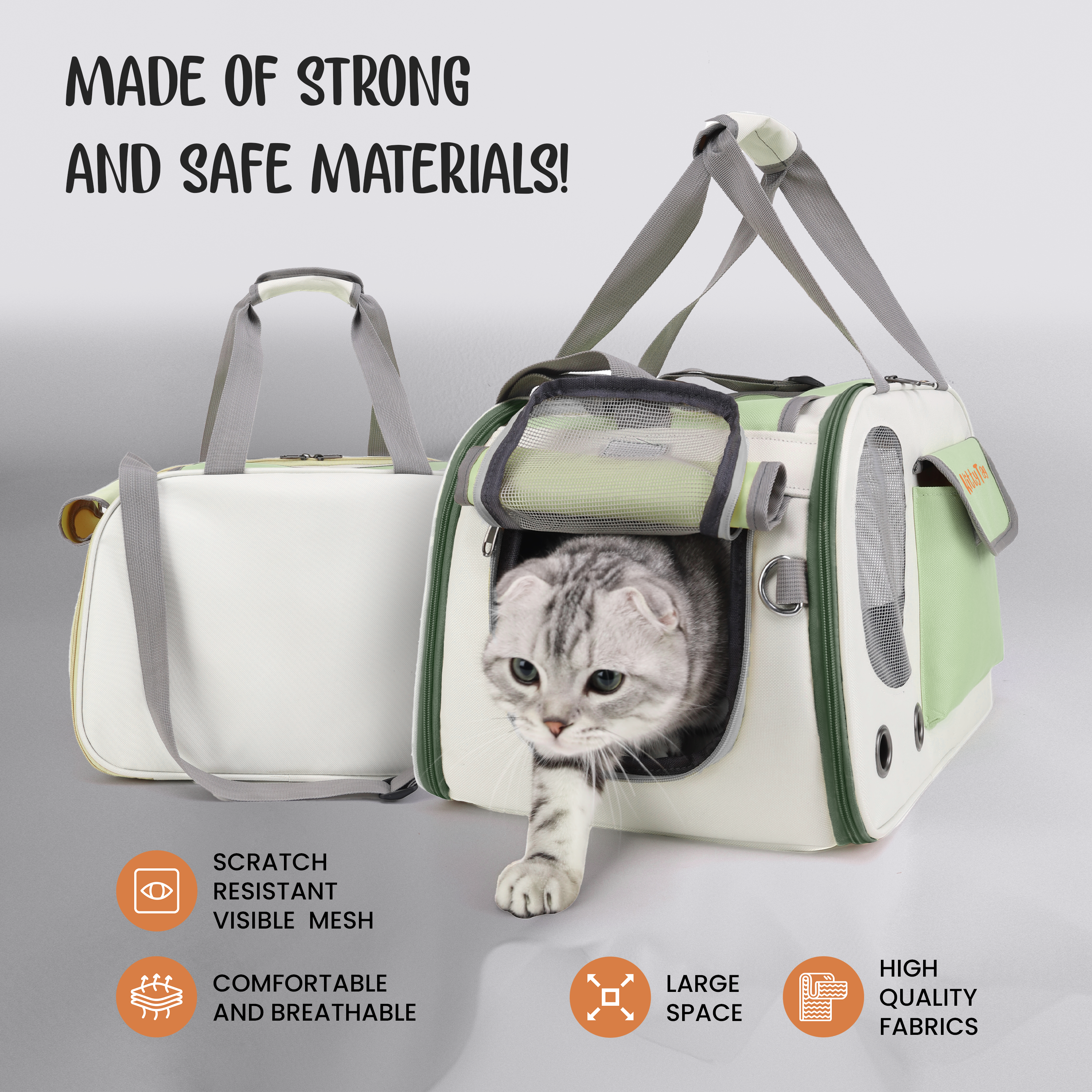 Green Foldable Pet Travel Bag
