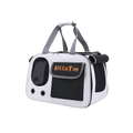 Yellow foldable pet travel bag with breathable mesh and padded interior — KittyTag airline-friendly carrier — view 9