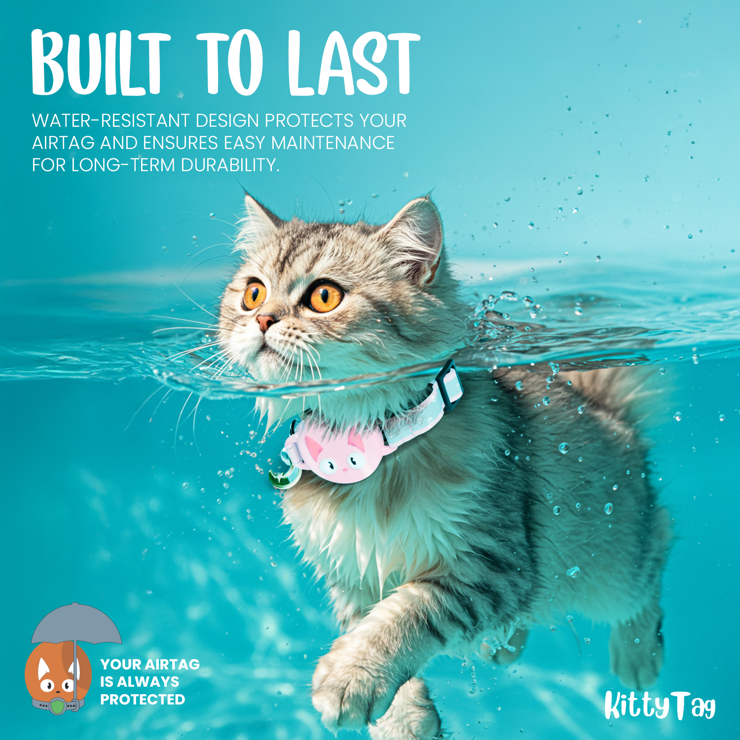 Cherry Blossom Cat Collar for AirTag