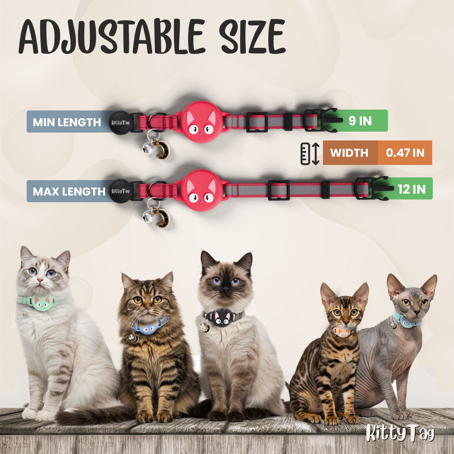 Red Cat Collar for AirTag