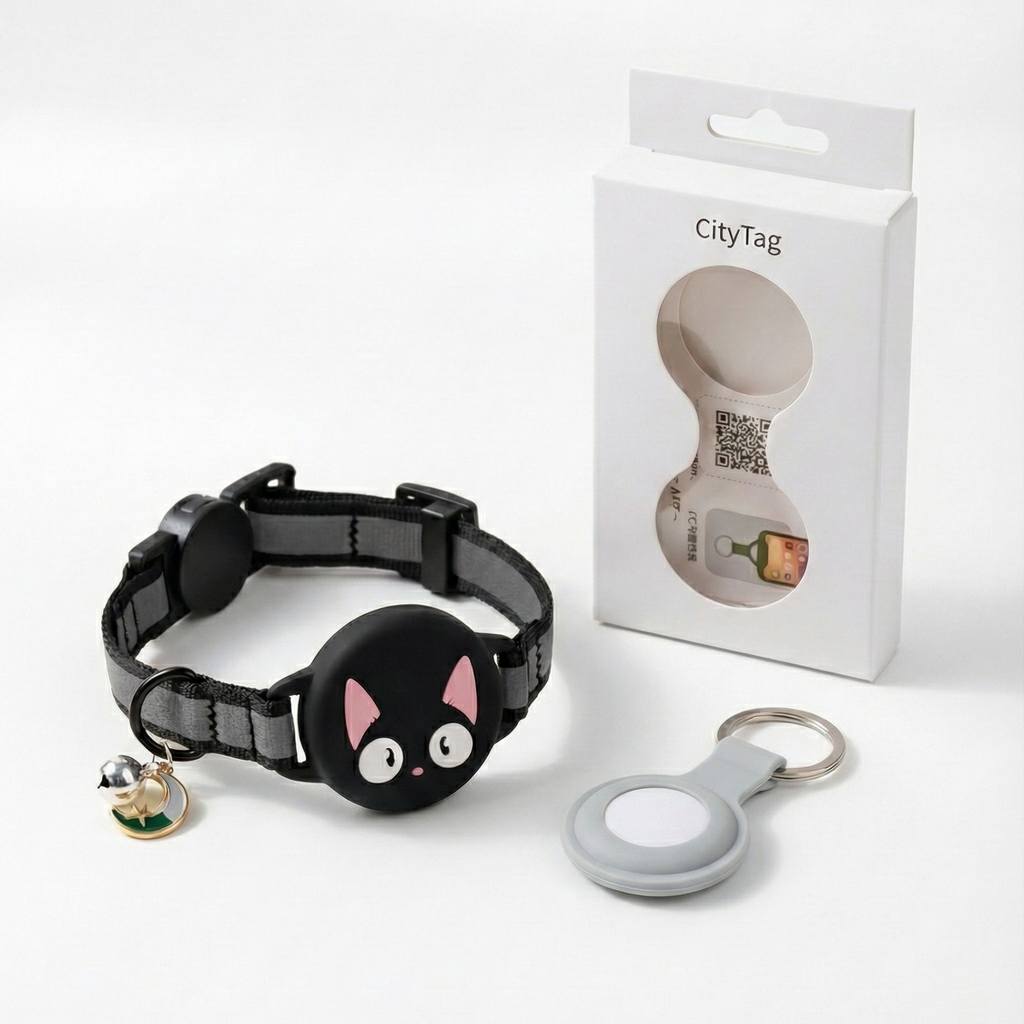 Cat Collar AirTag, Adjustable, Reflective, Breakaway