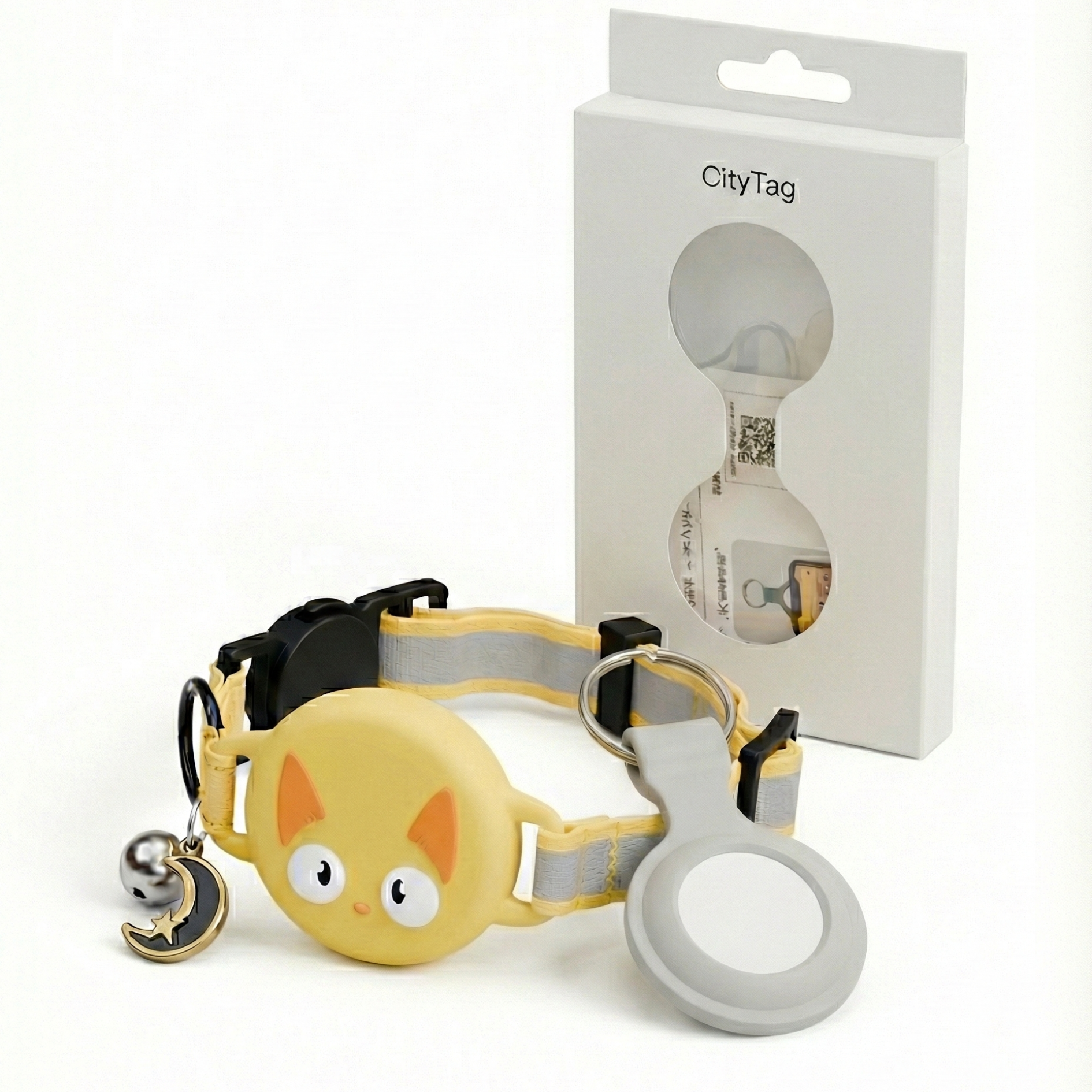 Cat Collar AirTag, Adjustable, Reflective, Breakaway