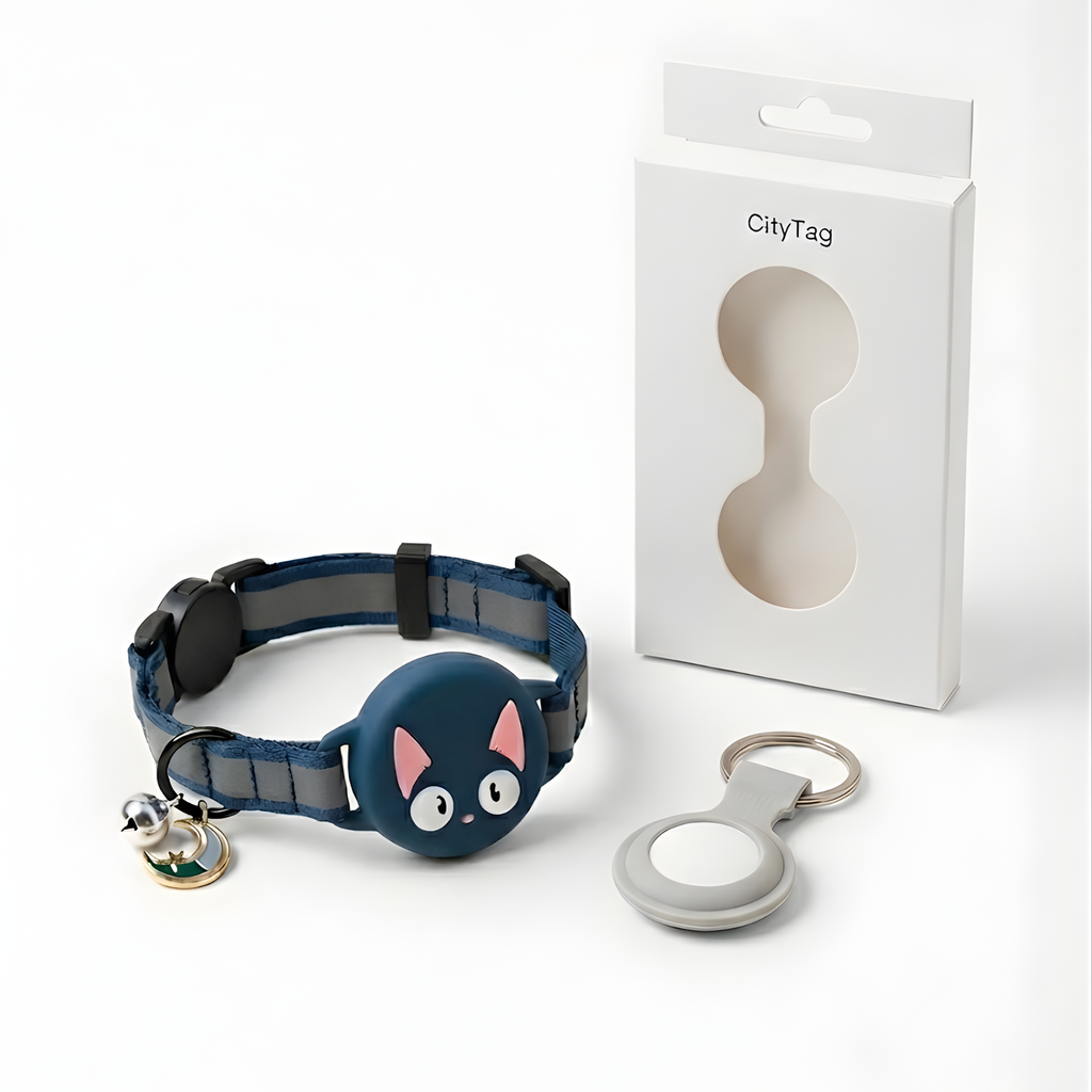 Cat Collar AirTag, Adjustable, Reflective, Breakaway