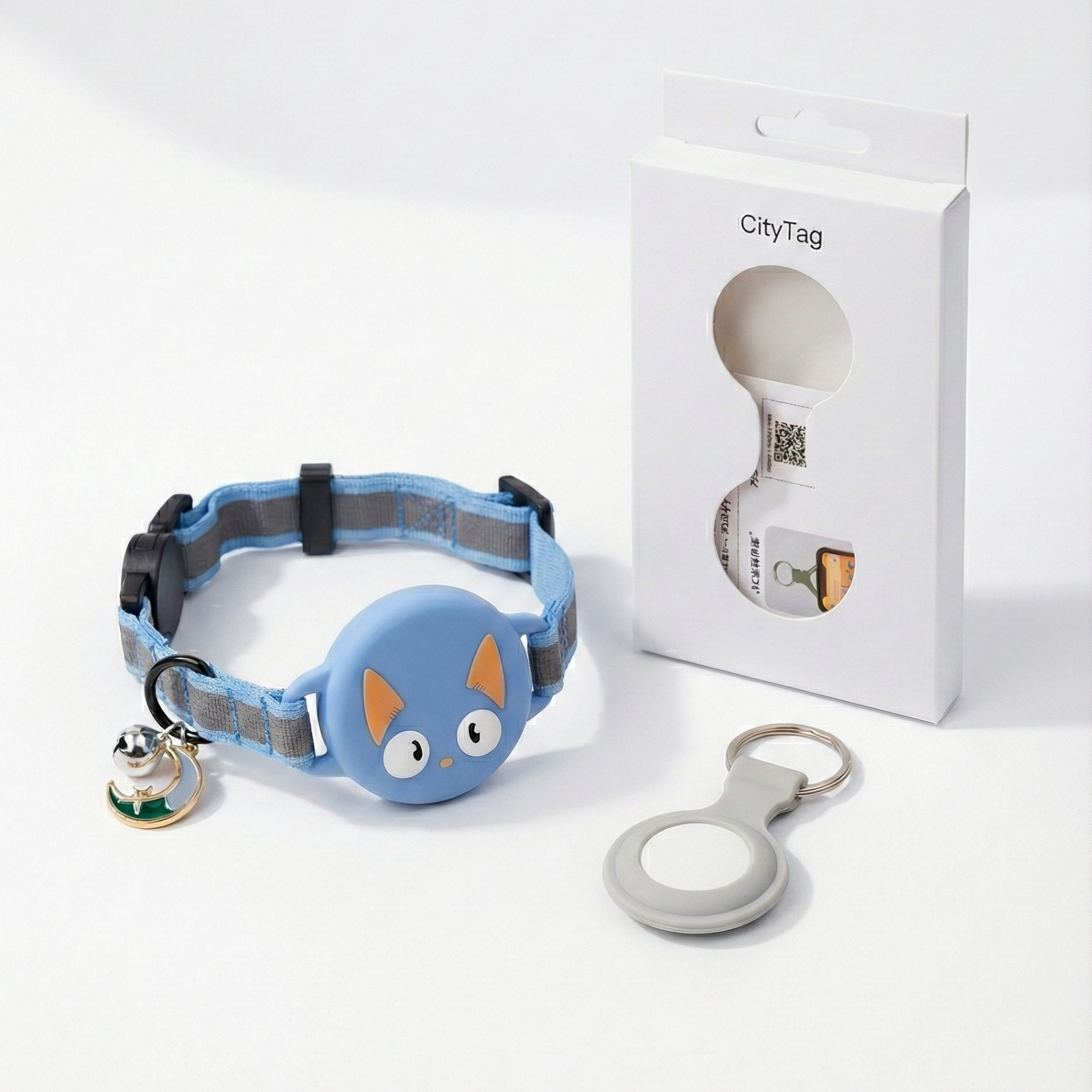 Cat Collar AirTag, Adjustable, Reflective, Breakaway