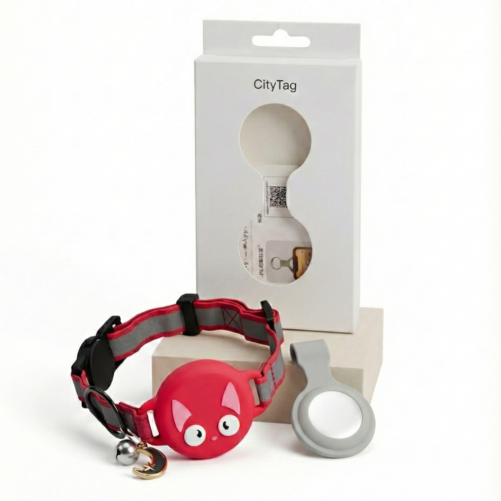 Cat Collar AirTag, Adjustable, Reflective, Breakaway